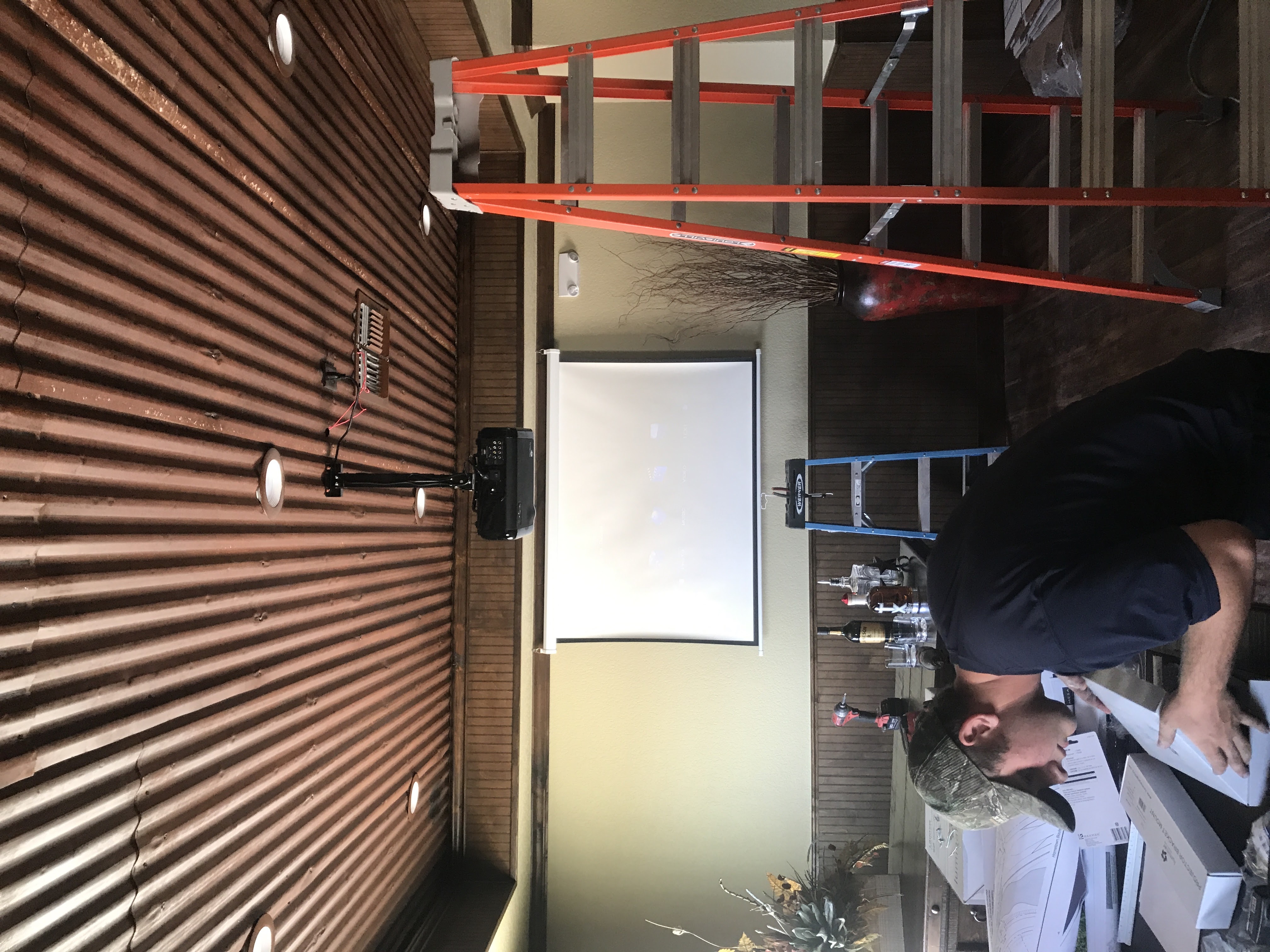AV and electrical wiring install, Stephenville restaurant
