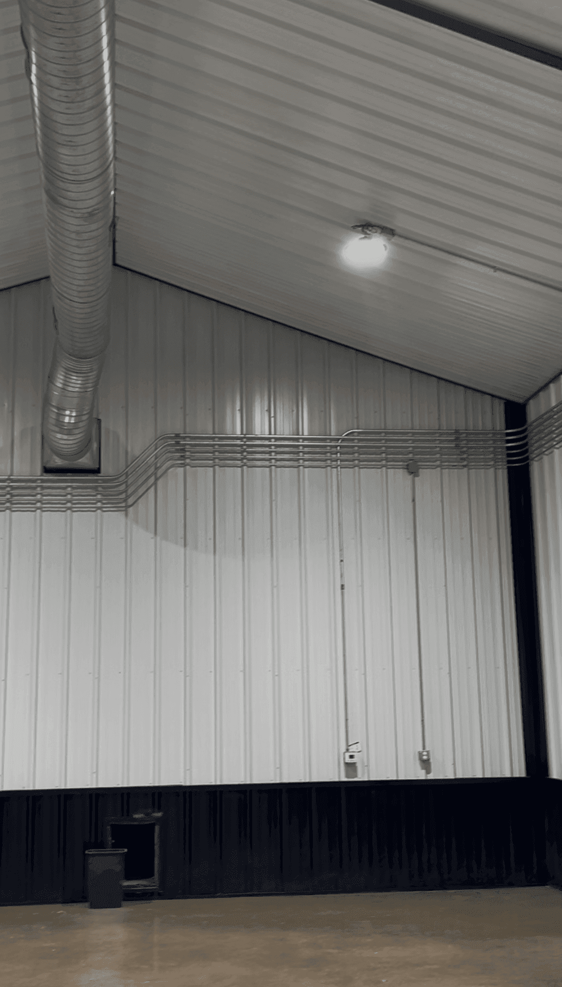 Interior wiring and lighting installation